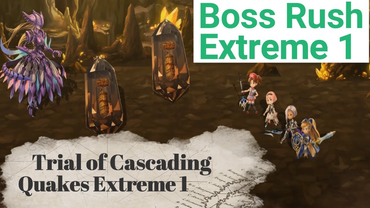 Boss Rush Earth: Stage 1 Extreme Trial of Cascading Quakes VS Fast Team. All Achievements Unlocked