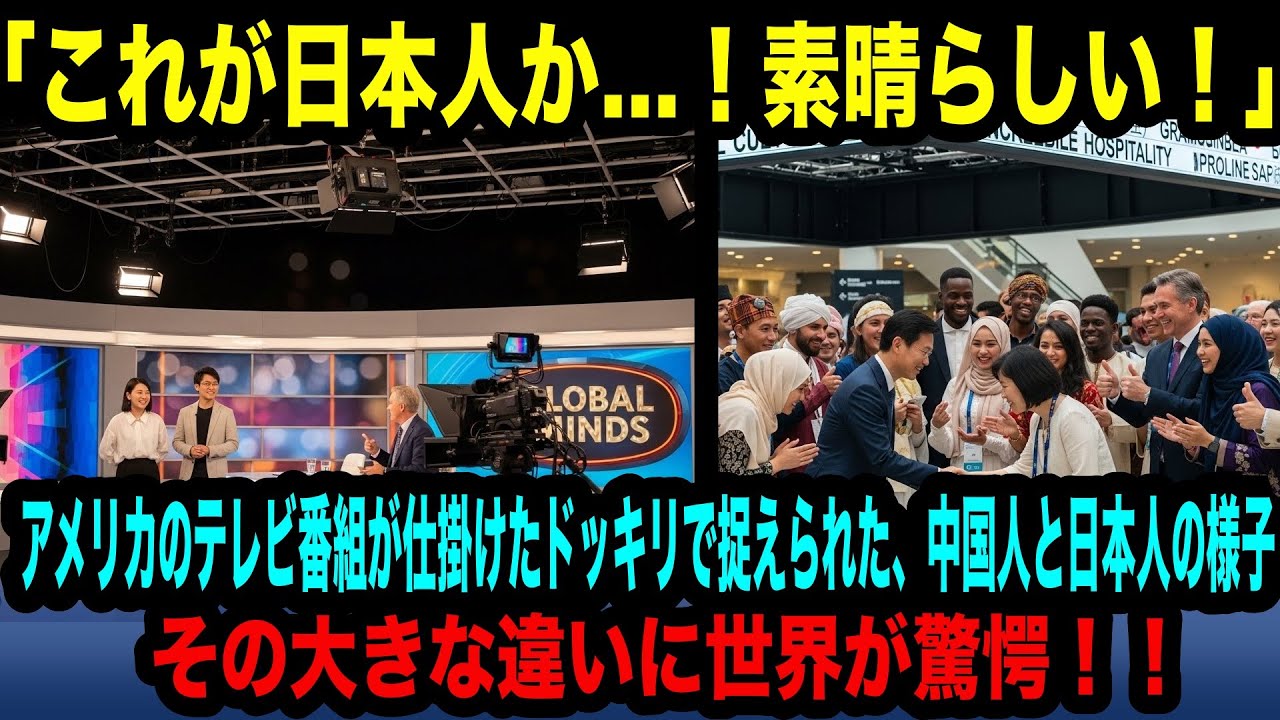 海外の反応】「これが日本人か…！」アメリカのテレビ番組が仕掛けたドッキリで捉えられた、中国人と日本人の様子。その大きな違いに世界が驚愕！！【日本称賛】