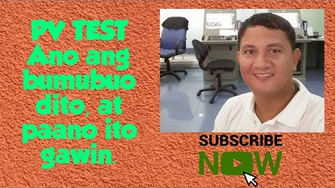 Paano mag test ng PV (Performance Verification) #PV#inm-c