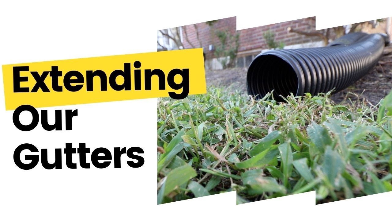 Extending Gutters Away From My Home No More Basement Leaks! YouTube