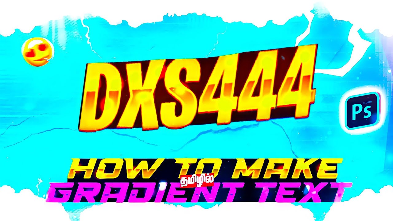 How to make gradient text Tutorial In Tamil🎯💥 