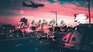 Di Bat Sabi Mo - Gee One Prod By Hvrtzlab