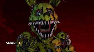 Sound effect - nightmare springtrap (halloween special 2018) SFX