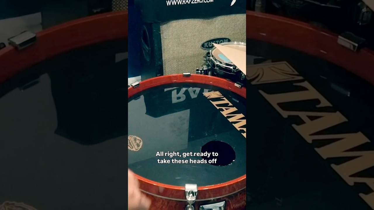 Tuning this Starclassic kick to sound like a MONSTER 🥊🔊 #tama #starclassic #drummers #tuningdrums