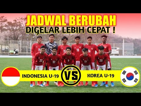 🔴Jadwal Berubah! Siaran Langsung TIMNAS U19 INDONESIA VS KOREA SELATAN DIGELAR LEBIH CEPAT