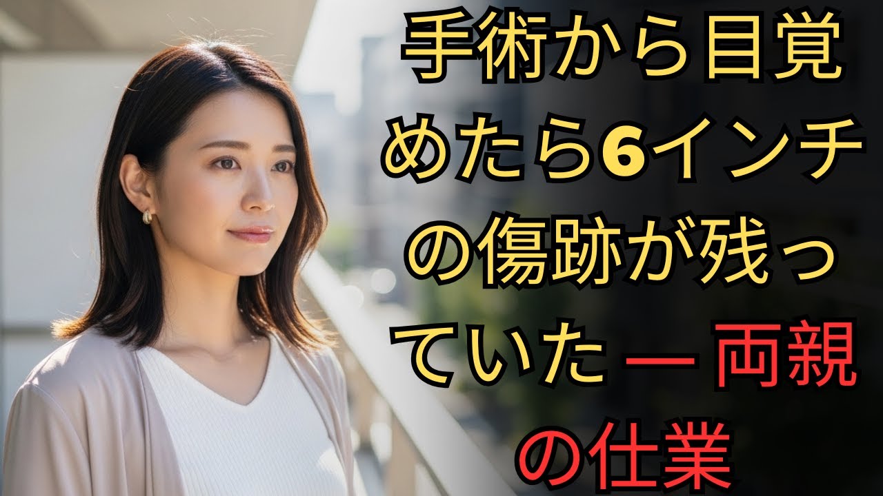 手術から目覚めたら6インチの傷跡が残っていた ― 両親の仕業