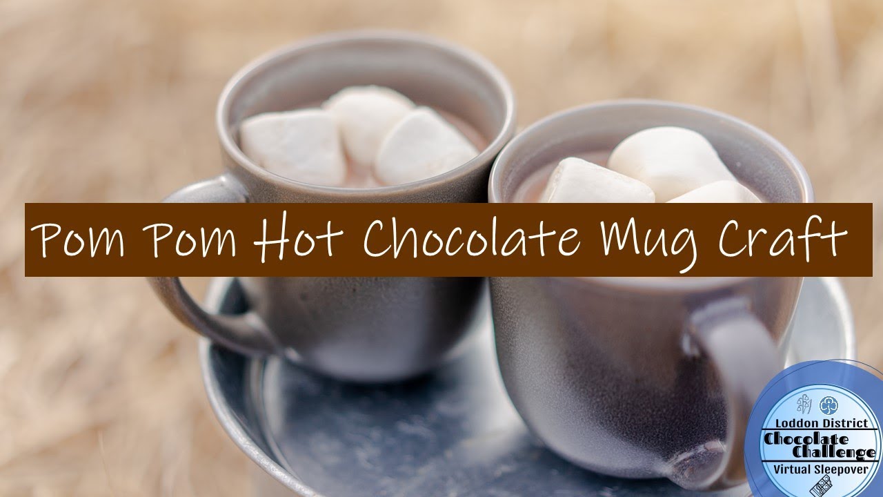 Pom Pom Hot Chocolate Mug Craft - YouTube