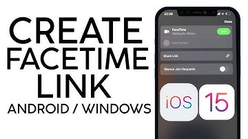 How to Create a FaceTime Link for Android Windows Users iOS 15 #facetime
