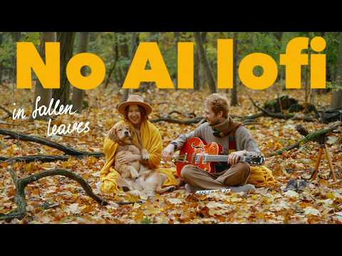 No AI lofi music in Fallen Leaves · Real Guitar & Calm Family Mood · Work & Study focus music thumbnail