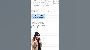 check data entered time in excel formula | data entry | #shorts #viralshorts #excel #ytshorts