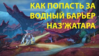 КАК ПОПАСТЬ ЗА ВОДНЫЙ БАРЬЕР НАЗ'ЖАТАРА (WORLD OF WARCRAFT)