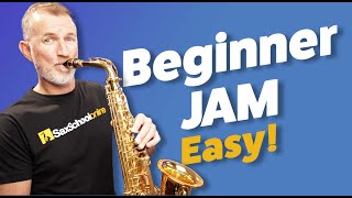 Easy Saxophone Jam for Absolute Beginners