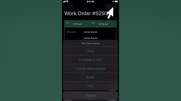 Fieldwork Office App Change work order status
