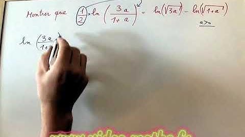 Simplifier un calcul avec des logarithmes. MATHS TERMINALE