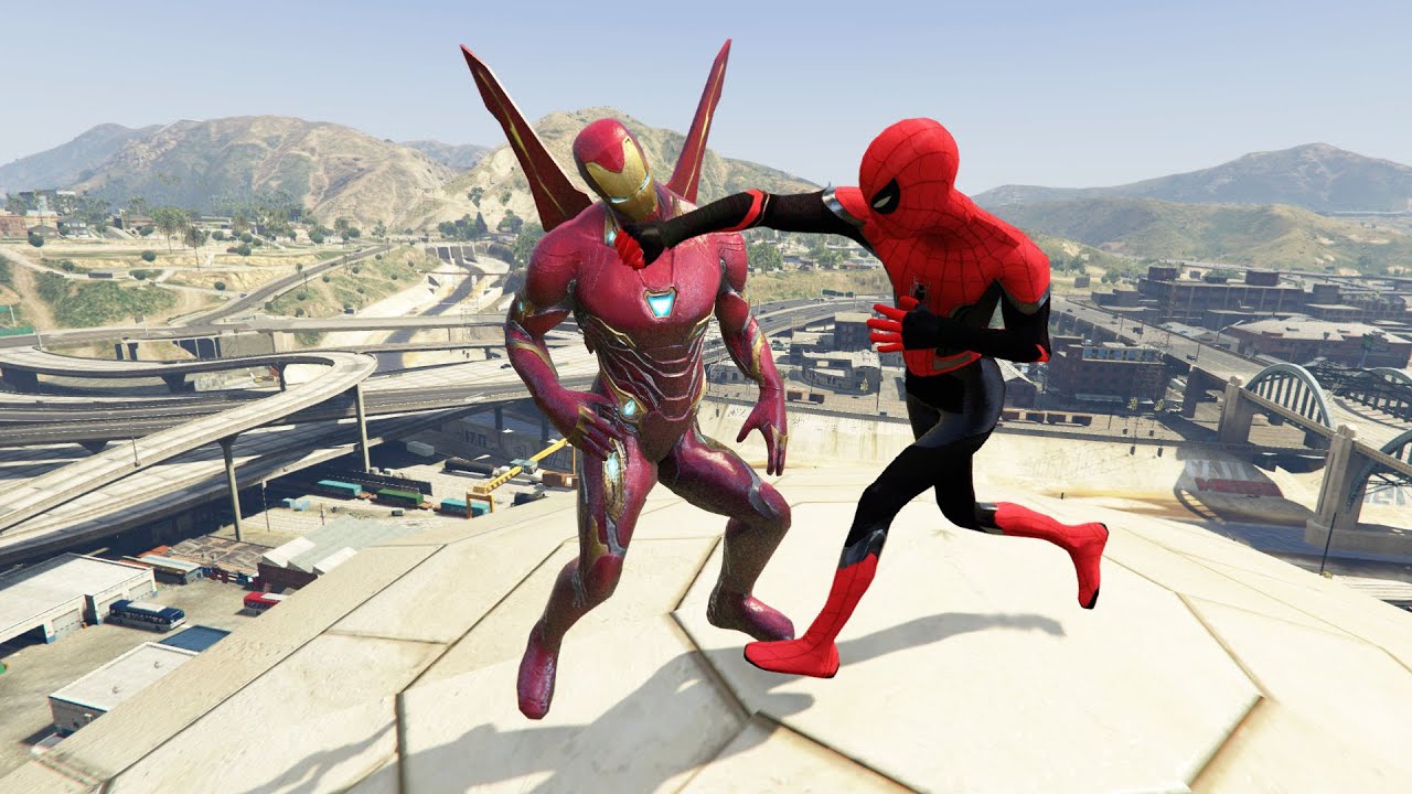 GTA 5 Impressive Ragdolls #96 ( Spiderman VS Iron Man - Epic Ragdolls )