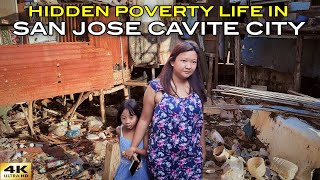 A Close Look Inside San Jose Cavite City Philippines | Extreme Poverty Walk Tour [4K]