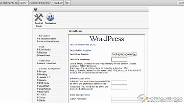 Instalar Wordpress Desde El cPanel Utilizando Fantástico Deluxe
