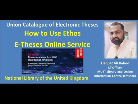 Using The British Library's e-thesis online service EThOS| Using PhD theses in research| PhD Thesis