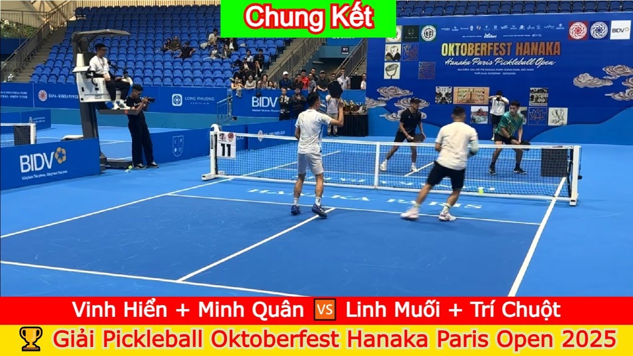 Vinh Hiển + Minh Quân 🆚️ Linh Muối + Trí Chuột | Giải Pickleball Oktoberfest Hanaka Paris Open 2025