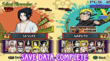 All Character Naruto Shippuden Ultimate Ninja 5 +Save Data 100% Complete Ps2 Emulator Android Ios Pc