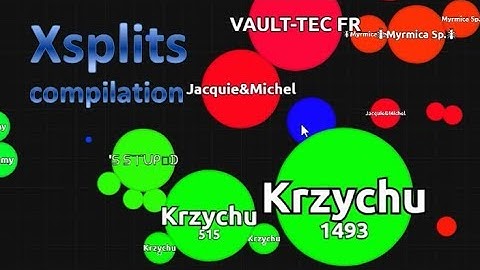 Agar.io Team Mode Cross Splits Compilation #3
