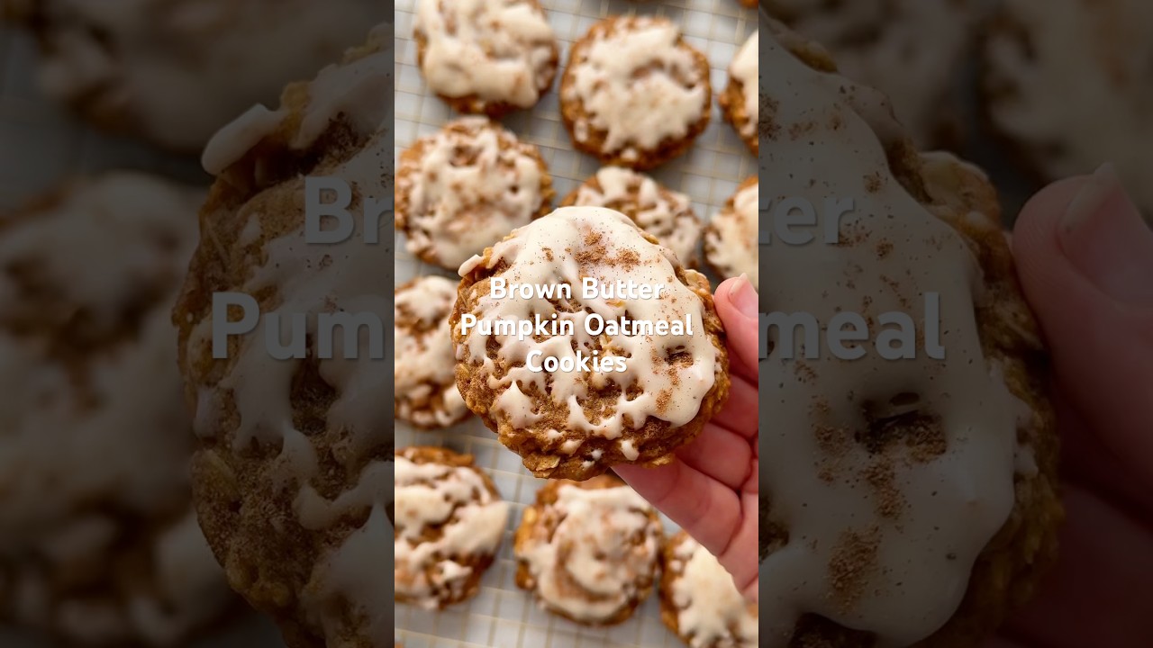 Овсяное печенье с тыквой и коричневым маслом 🎃