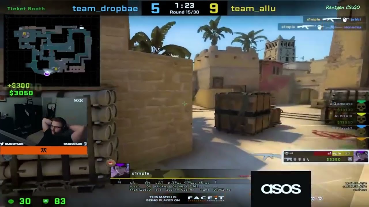 SMOOYA REACTS TO S1MPLE INSANE PLAY | CSGO HIGHLIGHTS