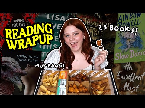 let's yap about 23 books while i eat chicken wings 🐓📚 READING WRAP UP + MUKBANG
