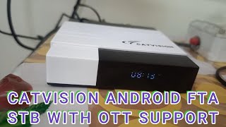 CATVISION ANDROID FREE TO AIR STB WITH OTT SUPPORT#stb