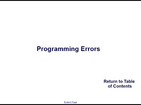 Programming errors - YouTube
