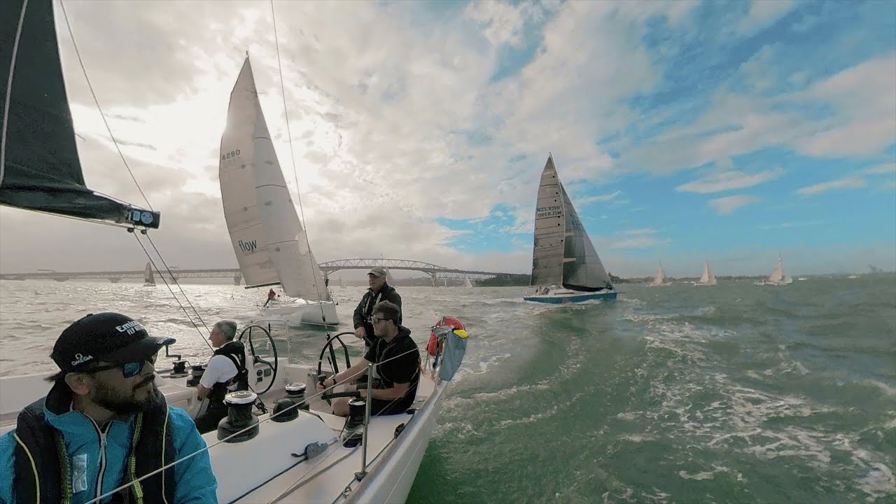 Start Race in 20 Knots Wind for Leading the Line - YouTube