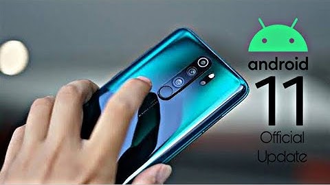 Xiaomi Redmi Note 8 Pro Official Android 11 Update