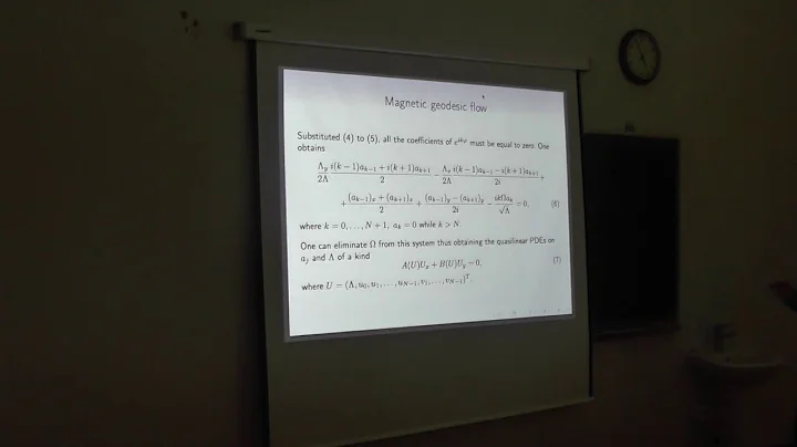 Sergey Agapov - On an integrable magnetic geodesic...