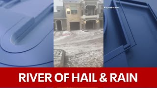 Dallas Weather: Severe storms dump large hail, plenty of rain across North Texas