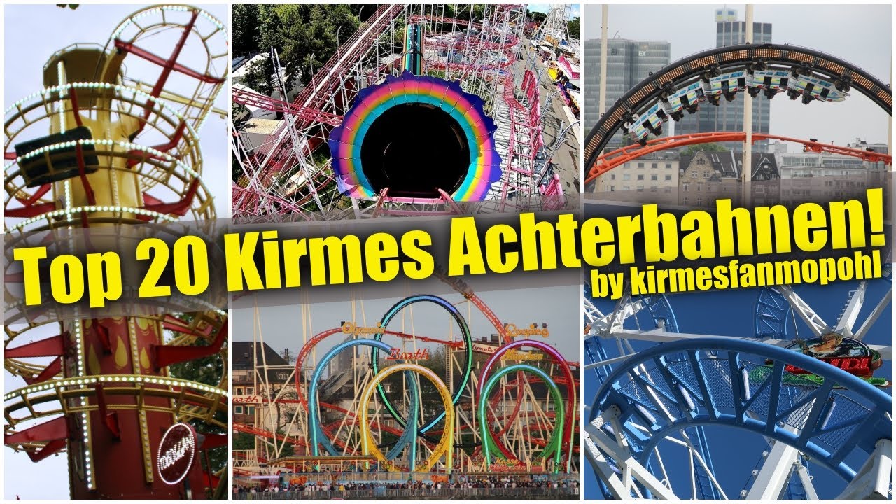 Die Top 20 Kirmes & Volksfest Achterbahnen!