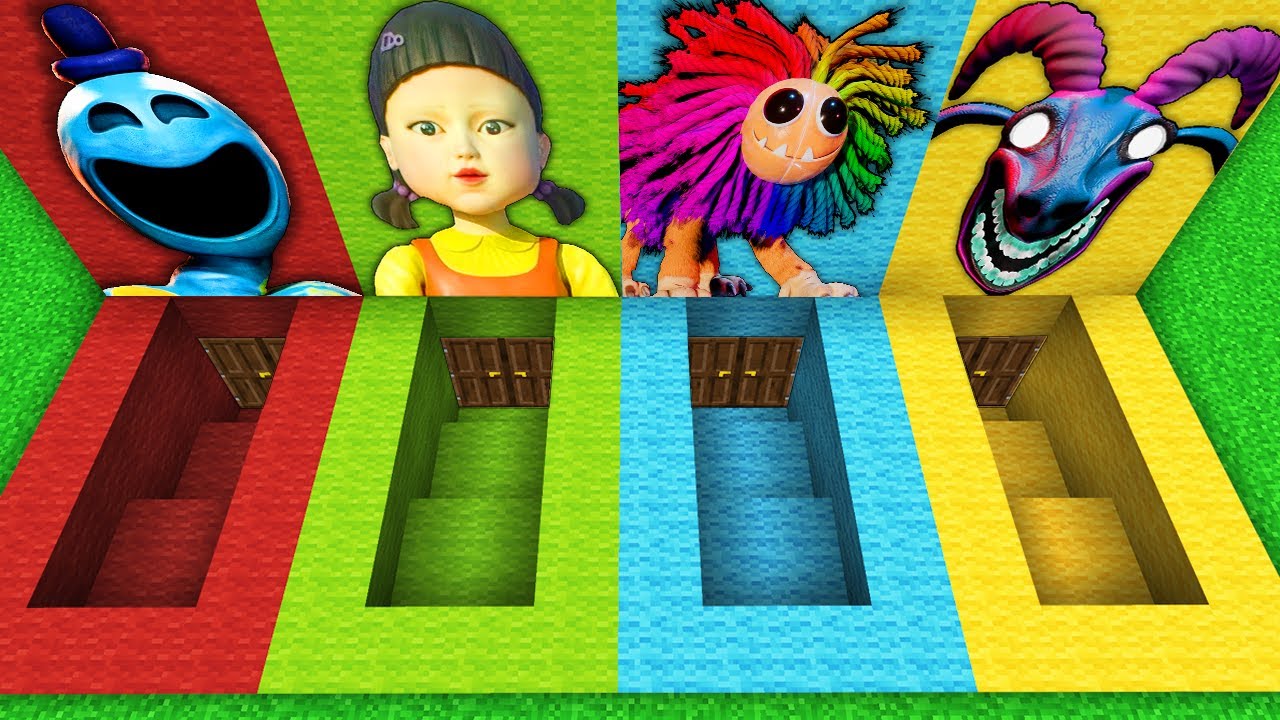 SUPERVIVENCIA EN EL SOTANO Garten of Banban 0 & Poppy Playtime Capitulo 4 en Minecraft - Animacion