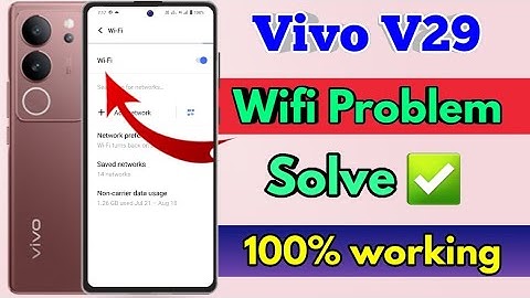 vivo v29 wifi problem, vivo v29 wifi connection problem