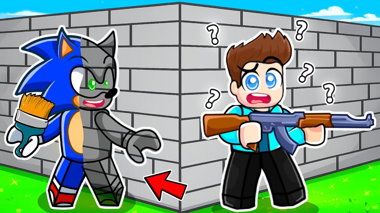 TROLLING NOOBS IN PAINT OR SEEK IN ROBLOX !!