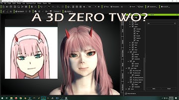 Time-Lapse - I Try to 3D Model an Anime Character - Zero Two from Darling in the Franxx