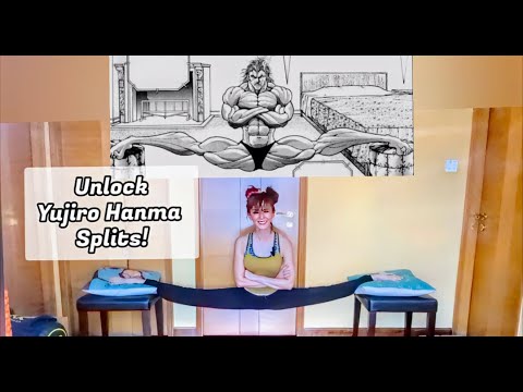 Ilustrasi Yujiro Hanma melakukan split - teknik fleksibilitas ekstrem