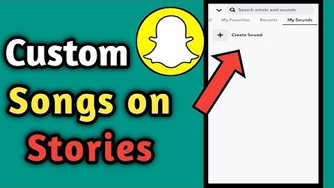 How To Add Your OWN Songs To Snapchat Story