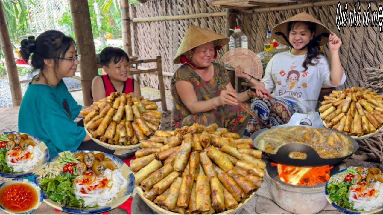 Bún Chả Giò Khoai Môn Tôm Thịt Bánh Rế | Hương Vị Món Ngon Quê Nhà ...