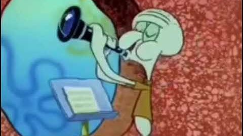 squidward plays clarinet