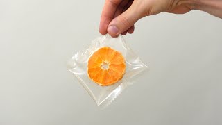 Homemade Bioplastic: heat-sealed packaging