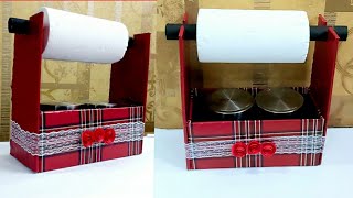 Useful Cardboard Box Craft for Kitchen/DIY Organizer for Kitchen/Cardboard Box Reuse idea/