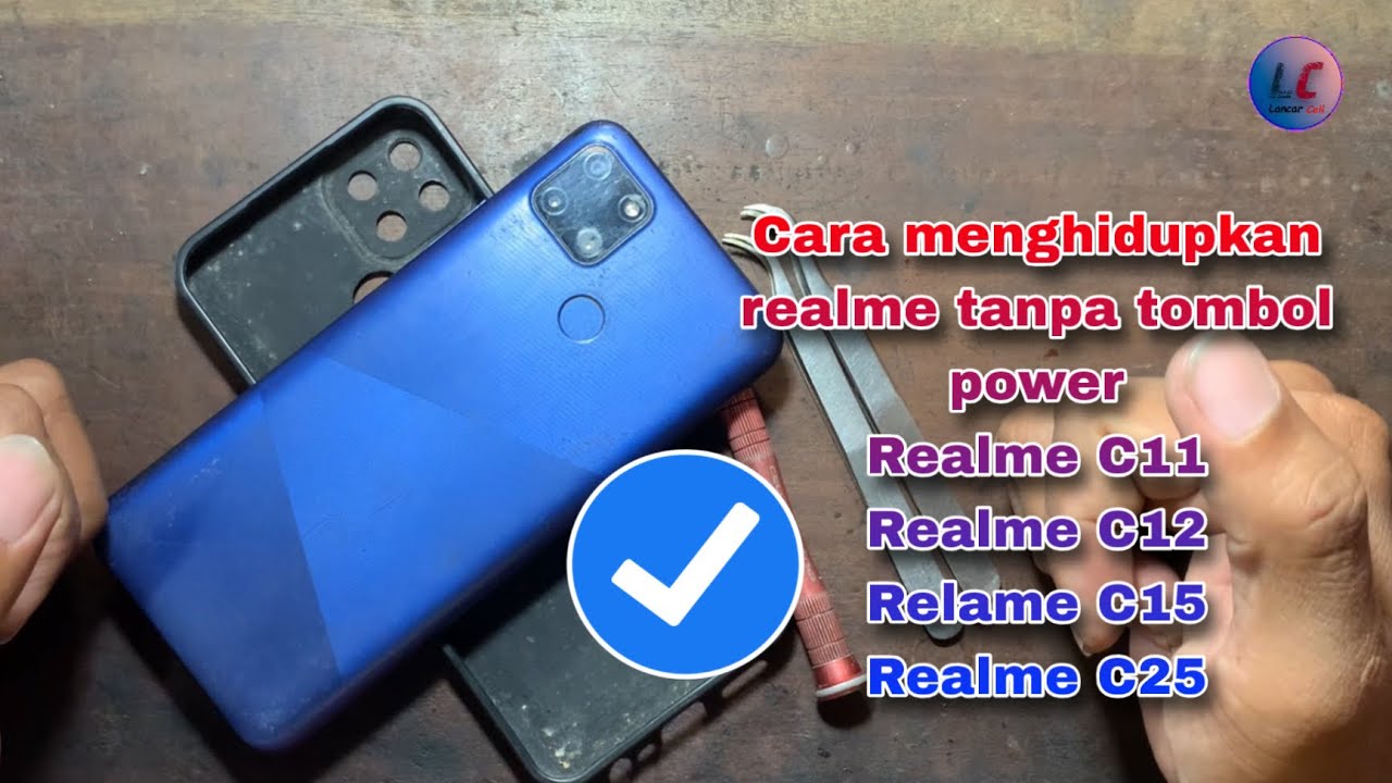 Cara menyalakan realme c12 tanpa tombol power 