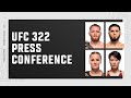 VeChain UFC 322: Pre-Fight Press Conference