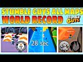 ALL MAPS WORLD RECORD 😱 IN STUMBLE GUYS 🔥 || ALL MAPS SPEED RUN