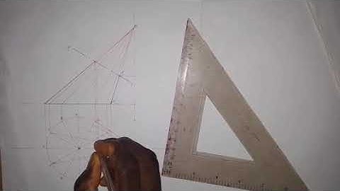 Construction of Plan of a Truncated Oblique Cone