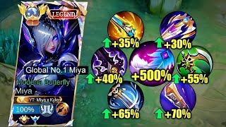 BUFFED MIYA WTFF FULL ATTACK SPEED BUILD!💀 (+999% ATK SPEED HACK!..) - MLBB🔥